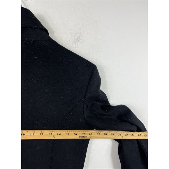 Rag & Bone Full Zip Distressed Wool Peacoat Trench Size 6 - Picture 10 of 14